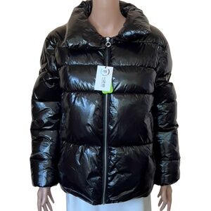 Goldie Patent Puffer Jacket